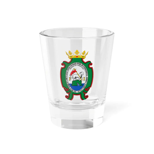 Escudo Histórico de San Juan de Puerto Rico Siglo XIX (Costa Rica) (Coat of Arms) Shot Glass 1.5oz 1.5oz - Go Mug Yourself