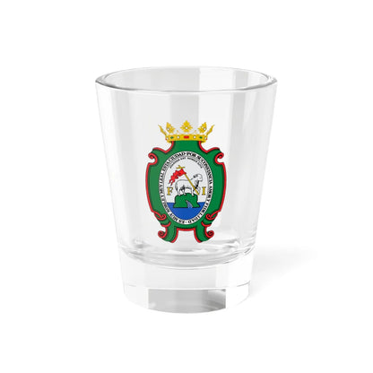 Escudo Histórico de San Juan de Puerto Rico Siglo XIX (Puerto Rico) (Coat of Arms) Shot Glass 1.5oz 1.5oz - Go Mug Yourself