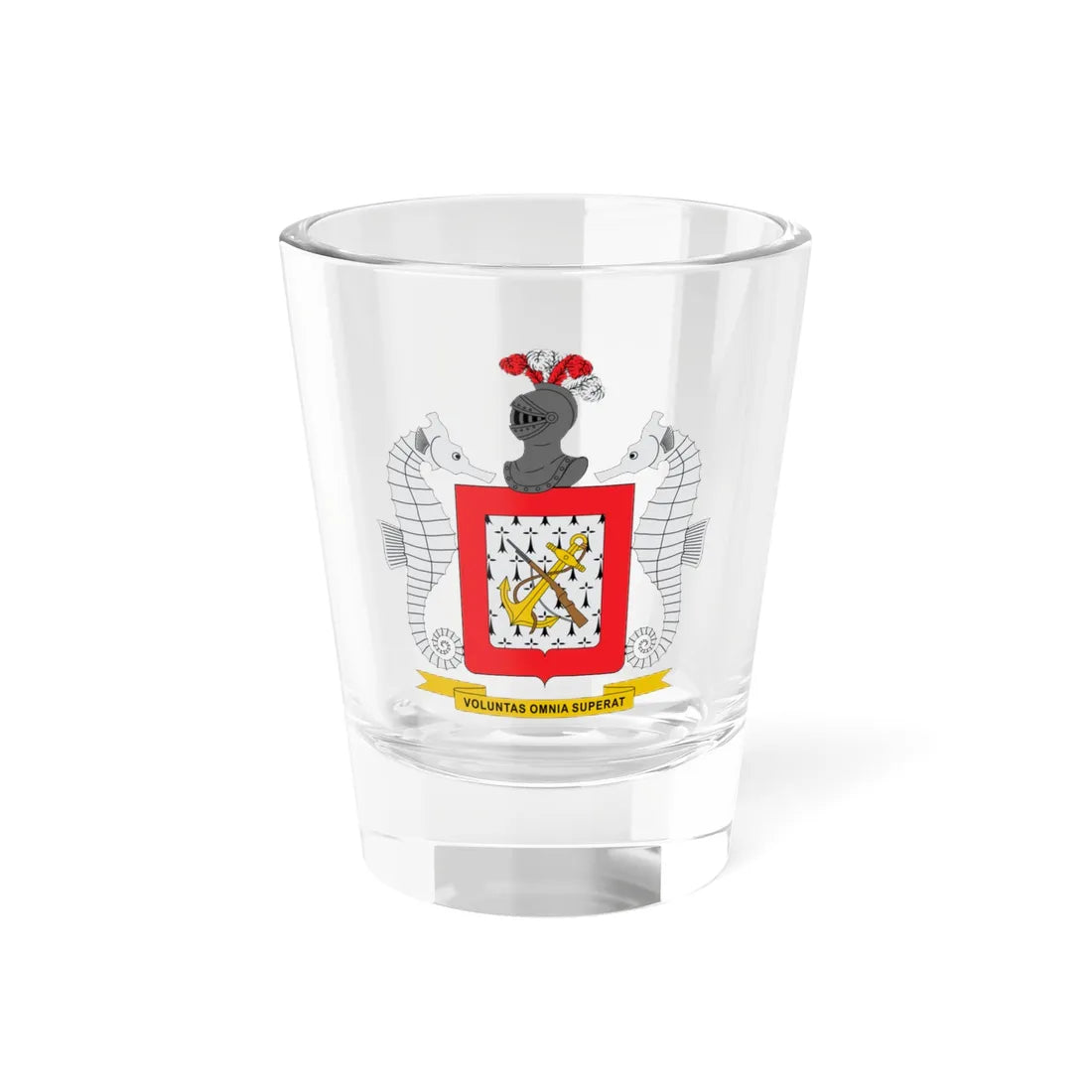 Escudo Infanteria de Marina de Colombia (Colombia) (Coat of Arms) Shot Glass 1.5oz 1.5oz - Go Mug Yourself
