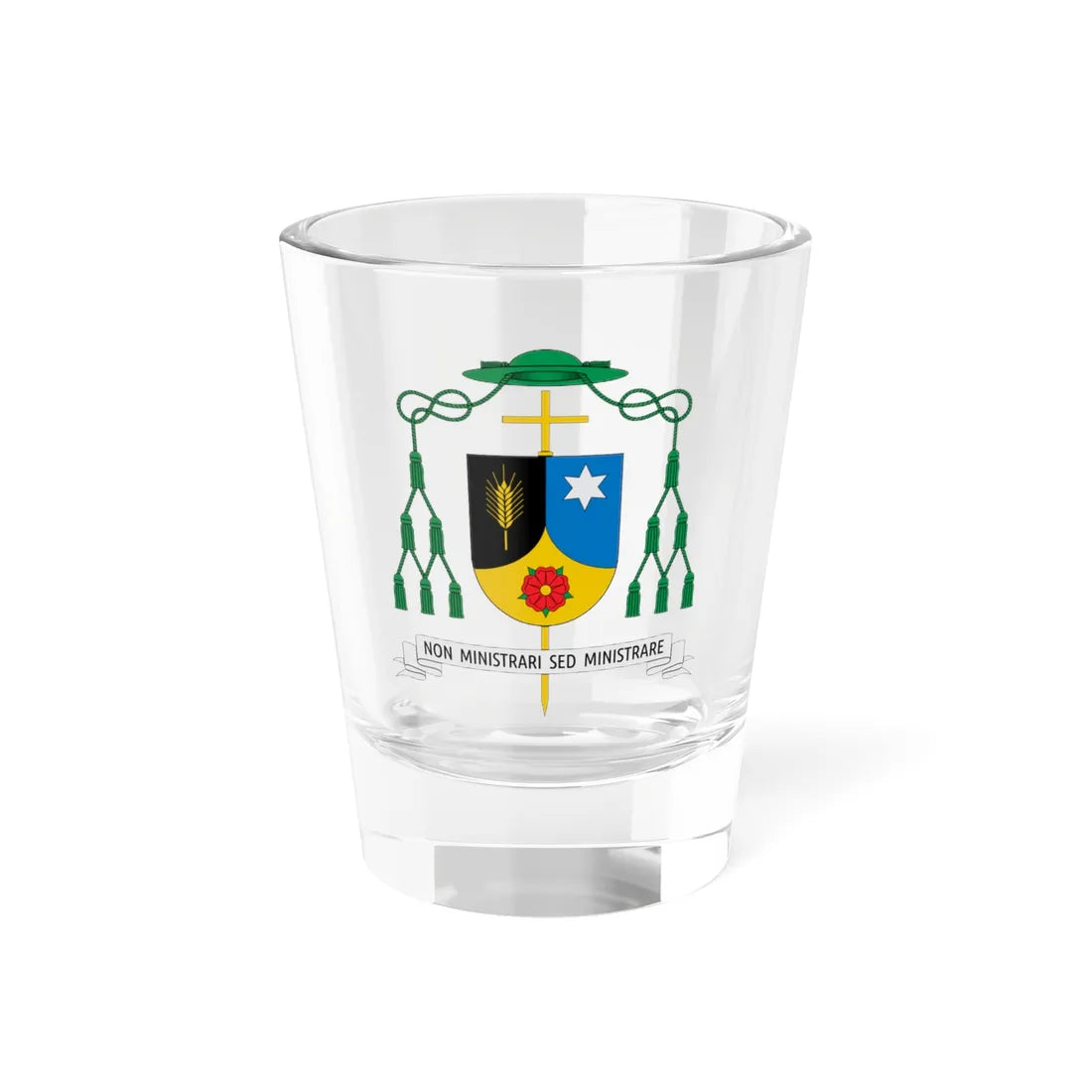 Escudo José Roberto López Londoño (Colombia) (Coat of Arms) Shot Glass 1.5oz 1.5oz - Go Mug Yourself