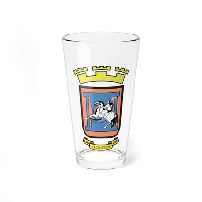 Escudo Licanten (Chile) (Coat of Arms) Pint Glass 16oz 16oz - Go Mug Yourself
