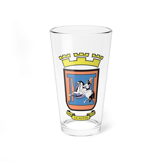 Escudo Licanten (Chile) (Coat of Arms) Pint Glass 16oz 16oz - Go Mug Yourself