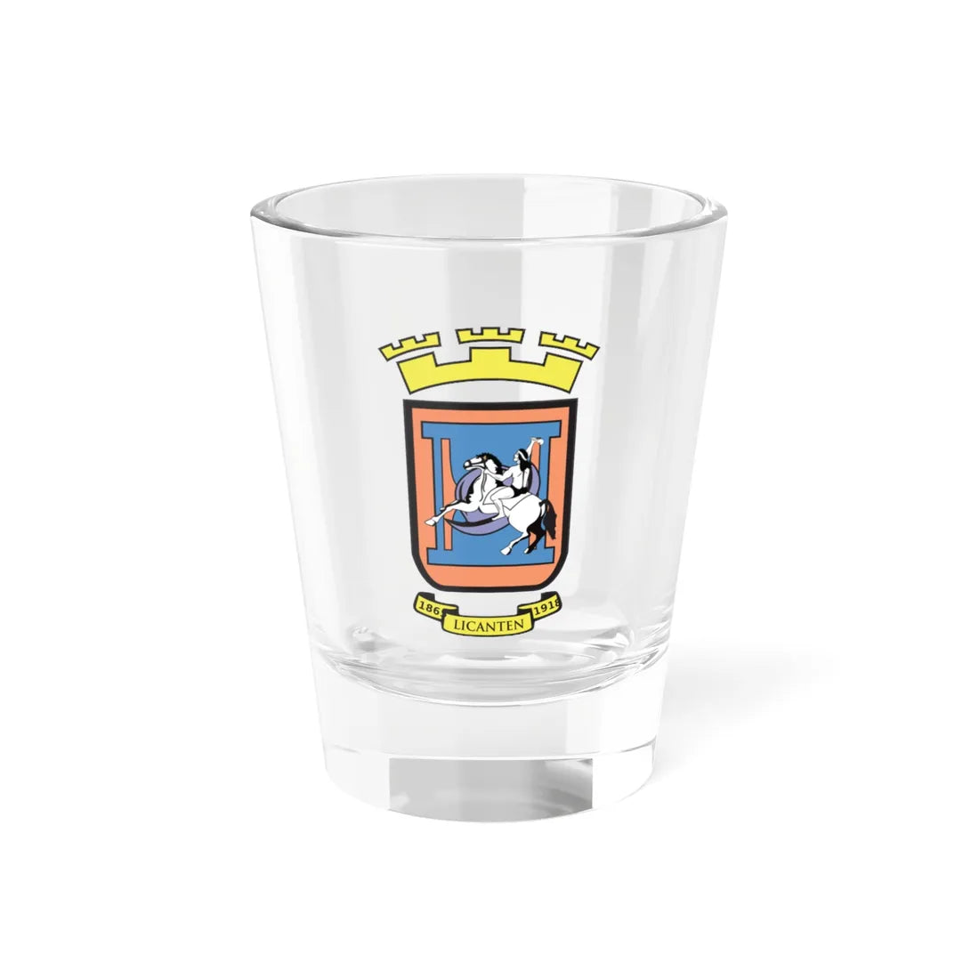 Escudo Licanten (Chile) (Coat of Arms) Shot Glass 1.5oz 1.5oz - Go Mug Yourself