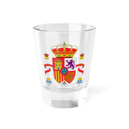 Escudo nacional de España 1981 base circular (Spain) (Coat of Arms) Shot Glass 1.5oz 1.5oz - Go Mug Yourself