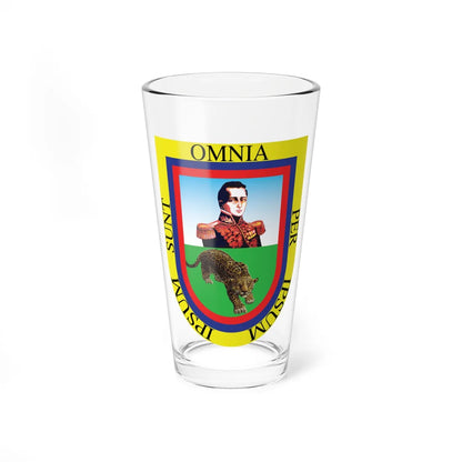 Escudo oficial de Córdoba Colombia (Colombia) (Coat of Arms) Pint Glass 16oz 16oz - Go Mug Yourself