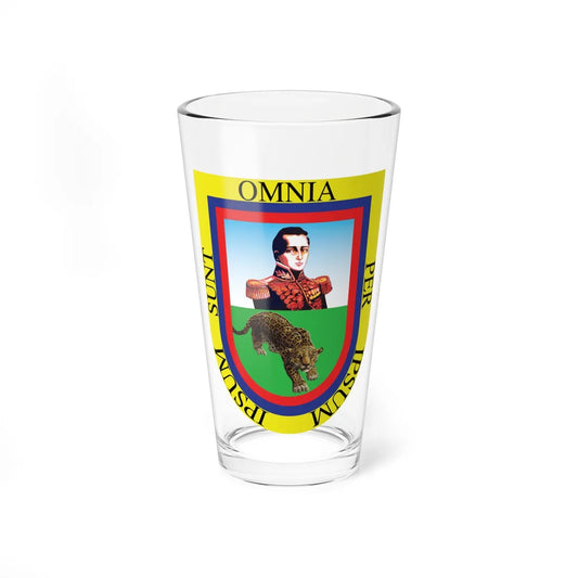 Escudo oficial de Córdoba Colombia (Colombia) (Coat of Arms) Pint Glass 16oz 16oz - Go Mug Yourself