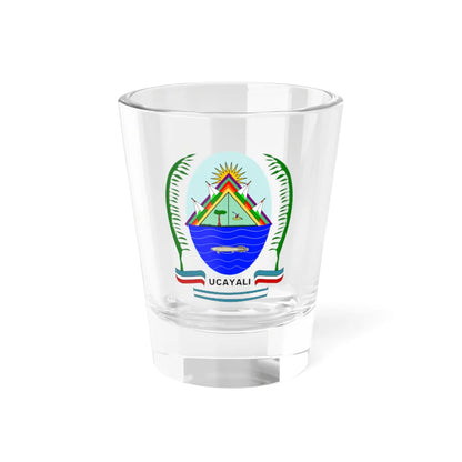 Escudo Región Ucayali (Peru) (Coat of Arms) Shot Glass 1.5oz 1.5oz - Go Mug Yourself