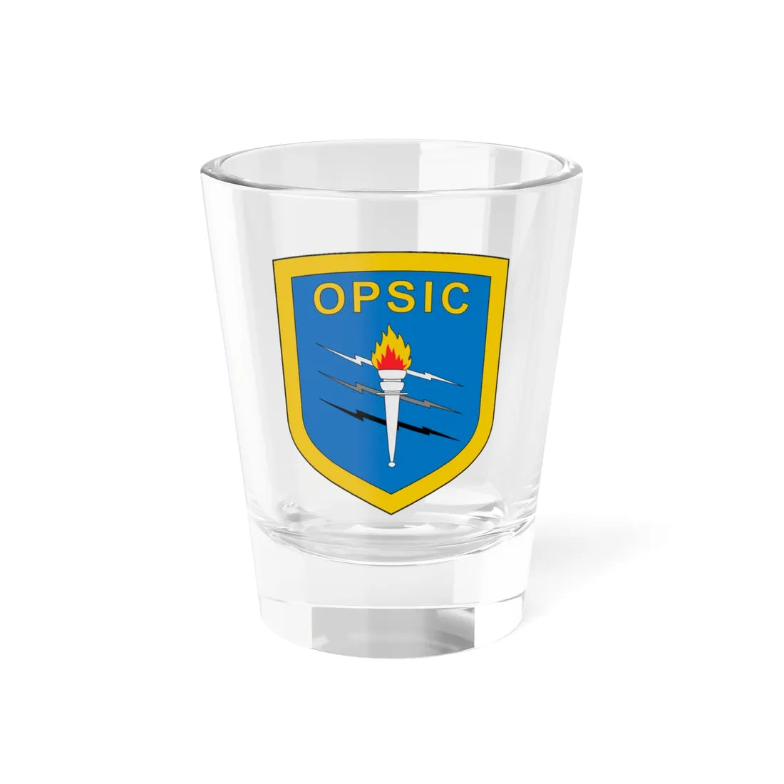 Escudo Relaciones Civíles y Militares-Colombia (Colombia) (Coat of Arms) Shot Glass 1.5oz 1.5oz - Go Mug Yourself