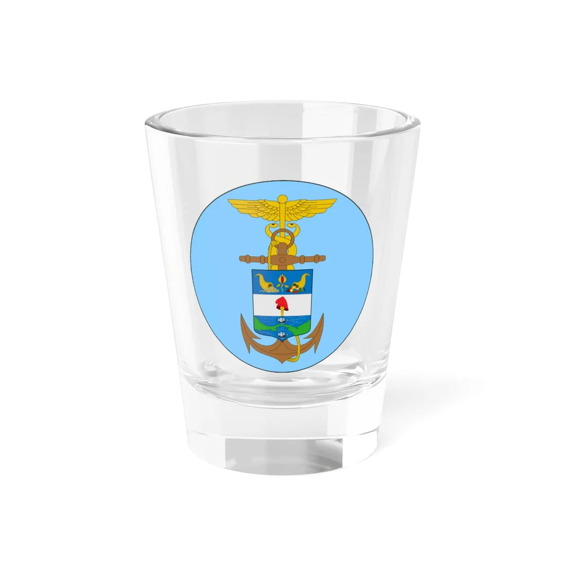 Escudo Sanidad Armada Nacional de Colombia (Colombia) (Coat of Arms) Shot Glass 1.5oz 1.5oz - Go Mug Yourself