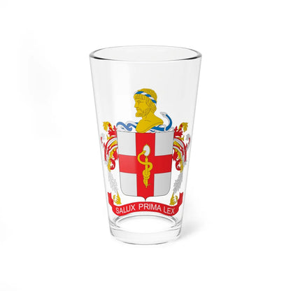 Escudo Sanidad Ejercito de Colombia (Colombia) (Coat of Arms) Pint Glass 16oz 16oz - Go Mug Yourself