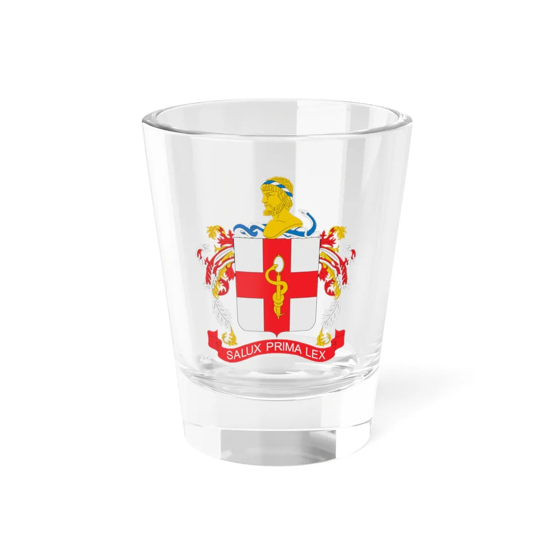 Escudo Sanidad Ejercito de Colombia (Colombia) (Coat of Arms) Shot Glass 1.5oz 1.5oz - Go Mug Yourself