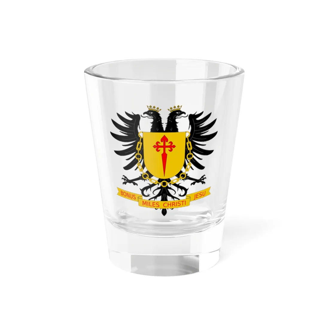 Escudo Seminario Conciliar de Tunja (Colombia) (Coat of Arms) Shot Glass 1.5oz 1.5oz - Go Mug Yourself