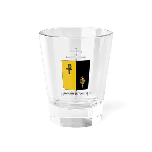 Escudo Seminario Mayor de Medellín (Colombia) (Coat of Arms) Shot Glass 1.5oz 1.5oz - Go Mug Yourself