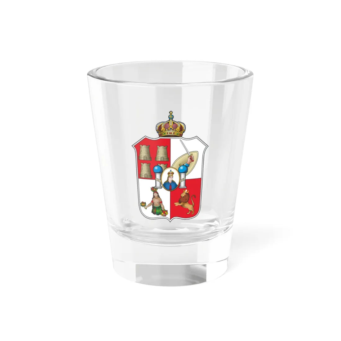 Escudo Tabasco (Mexico) (Coat of Arms) Shot Glass 1.5oz 1.5oz - Go Mug Yourself