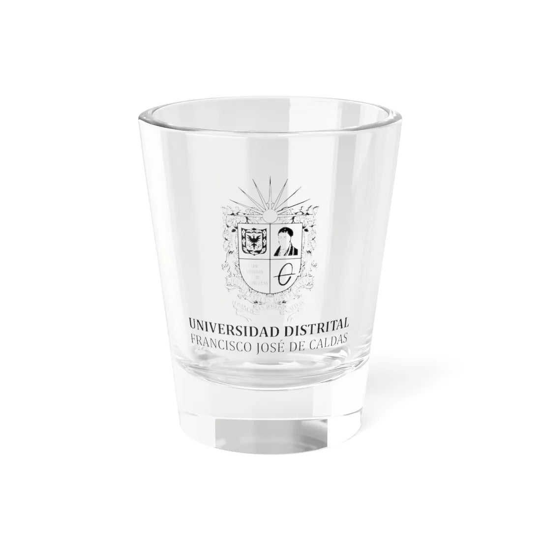 Escudo UD (Colombia) (Coat of Arms) Shot Glass 1.5oz 1.5oz - Go Mug Yourself
