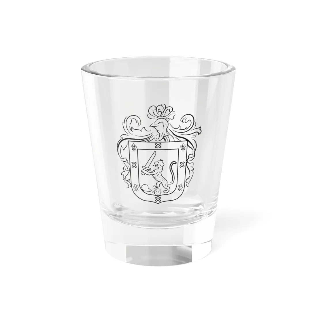 Escudo y firmas Mesa de trabajo 1 (Costa Rica) (Coat of Arms) Shot Glass 1.5oz 1.5oz - Go Mug Yourself