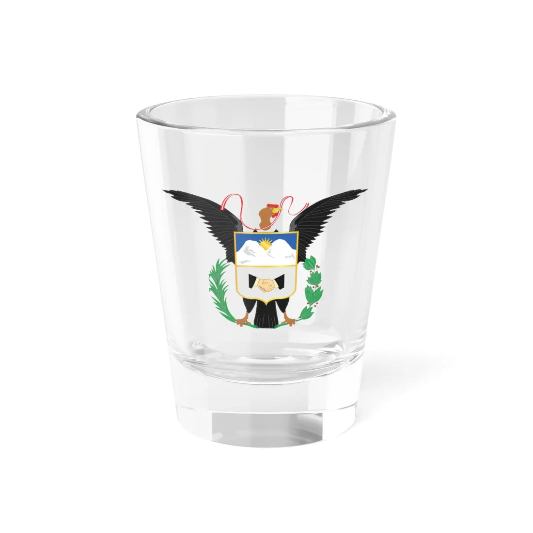 Escudo Yungay (Peru) (Coat of Arms) Shot Glass 1.5oz 1.5oz - Go Mug Yourself