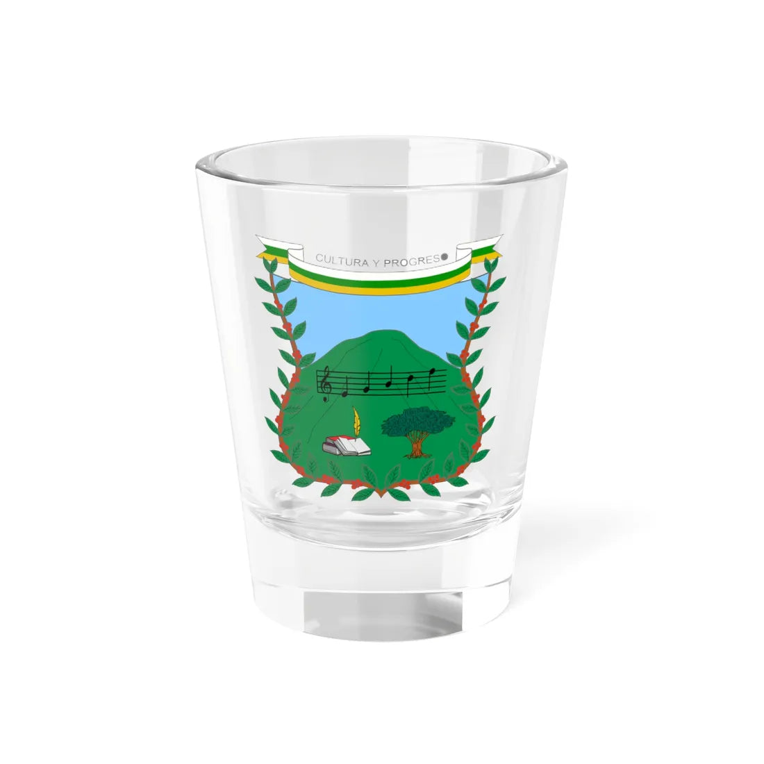Escudomunicipioviani (Colombia) (Coat of Arms) Shot Glass 1.5oz 1.5oz - Go Mug Yourself
