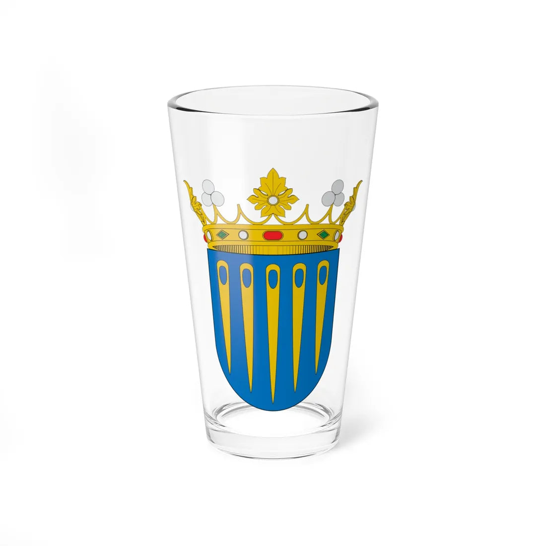 Escut dAgullana (Spain) (Coat of Arms) Pint Glass 16oz 16oz - Go Mug Yourself