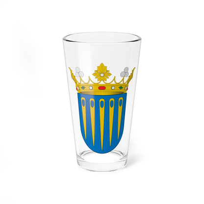 Escut dAgullana (Spain) (Coat of Arms) Pint Glass 16oz 16oz - Go Mug Yourself