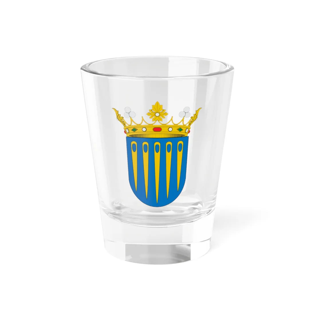 Escut dAgullana (Spain) (Coat of Arms) Shot Glass 1.5oz 1.5oz - Go Mug Yourself