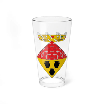 Escut dAiguafreda (Spain) (Coat of Arms) Pint Glass 16oz 16oz - Go Mug Yourself