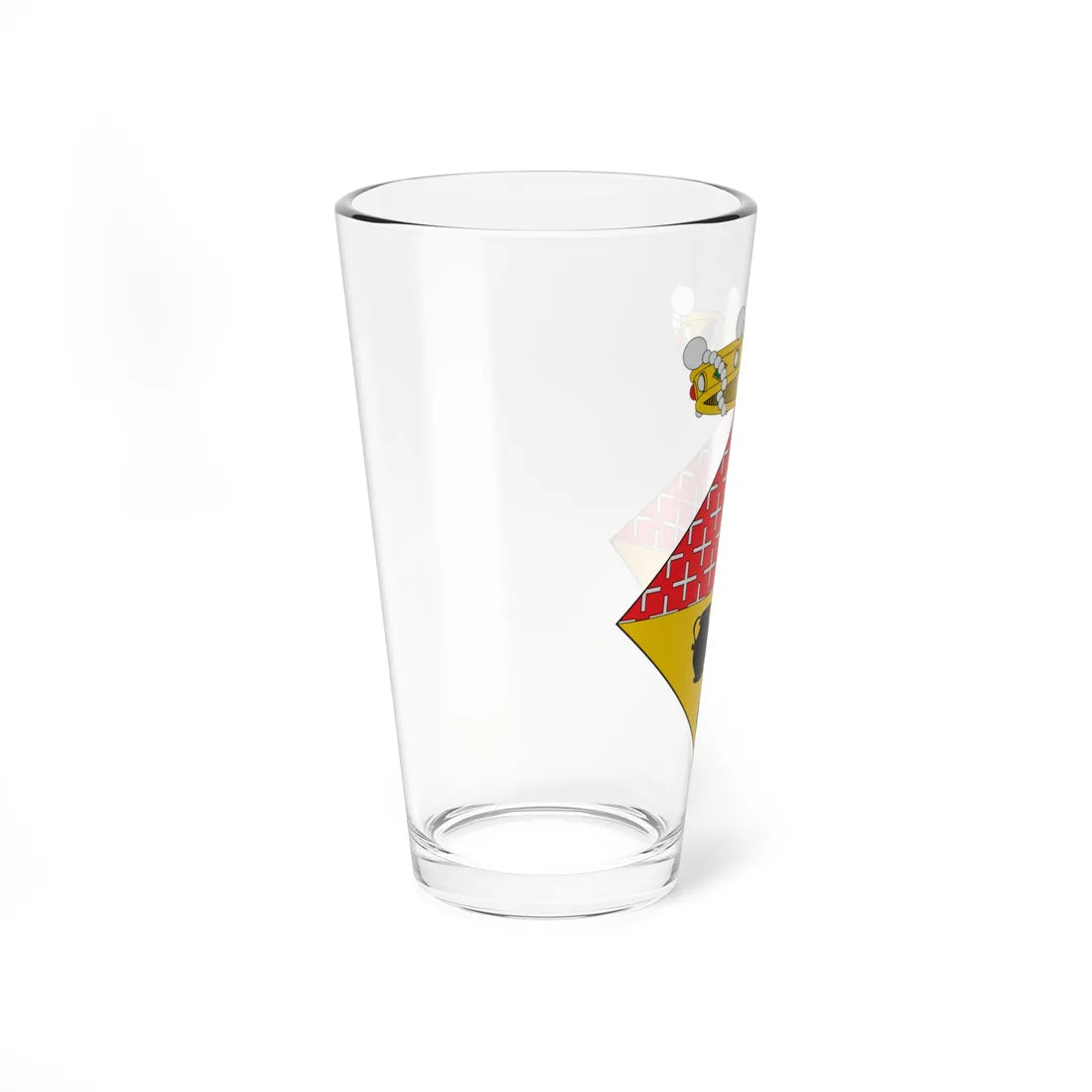 Escut dAiguafreda (Spain) (Coat of Arms) Pint Glass 16oz - Go Mug Yourself