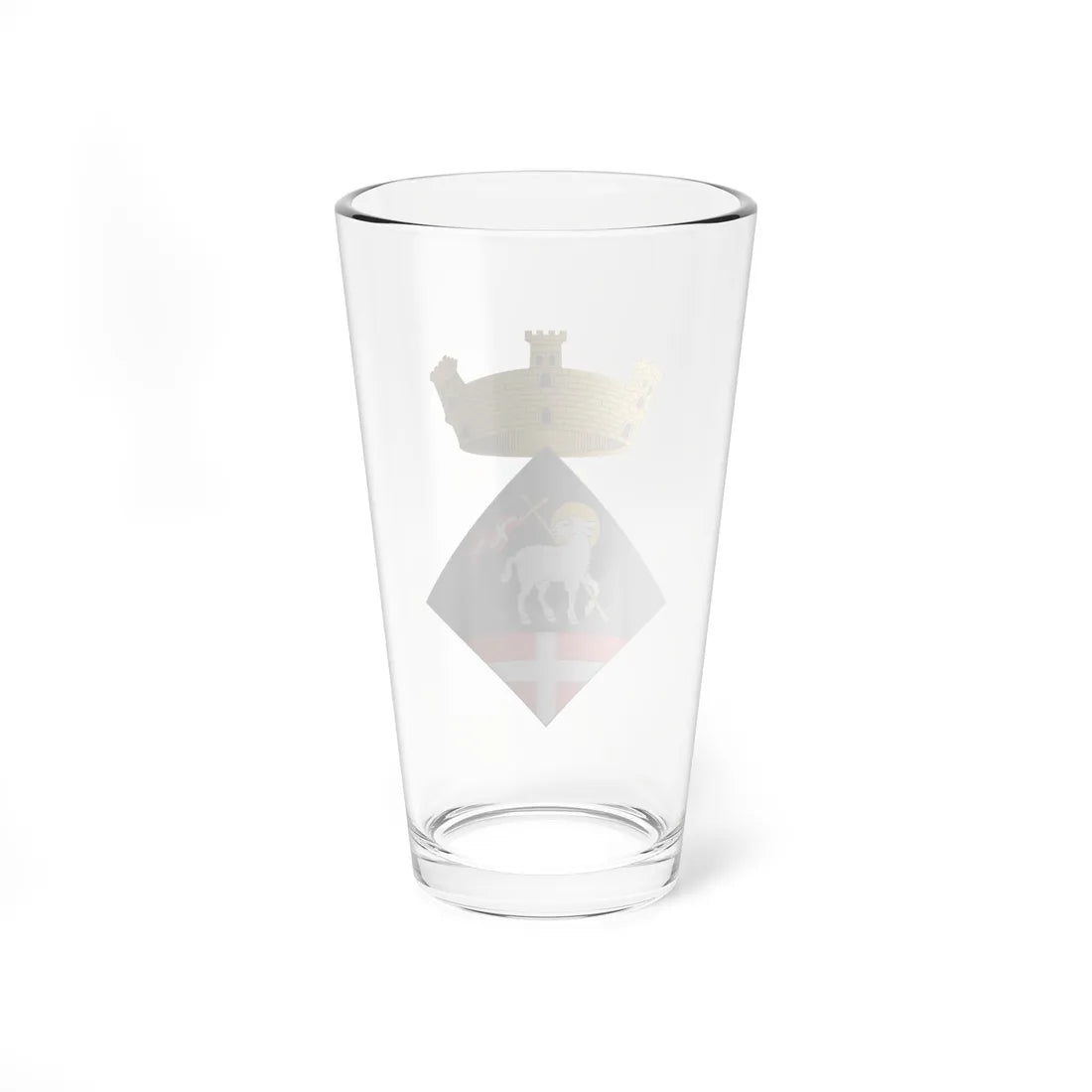 Escut dAiguaviva (Spain) (Coat of Arms) Pint Glass 16oz - Go Mug Yourself