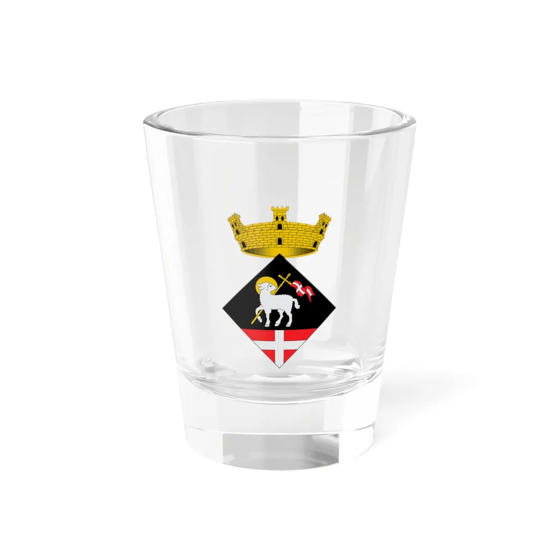 Escut dAiguaviva (Spain) (Coat of Arms) Shot Glass 1.5oz 1.5oz - Go Mug Yourself