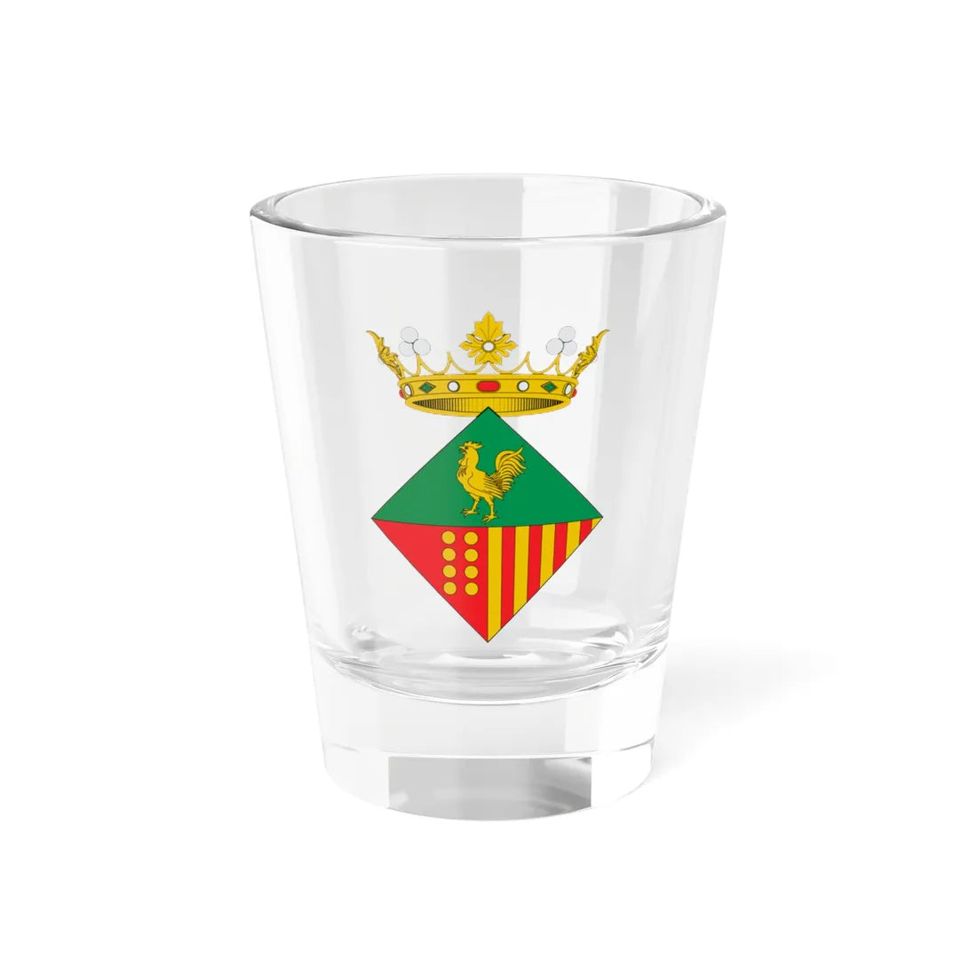 Escut dAitona (Spain) (Coat of Arms) Shot Glass 1.5oz 1.5oz - Go Mug Yourself