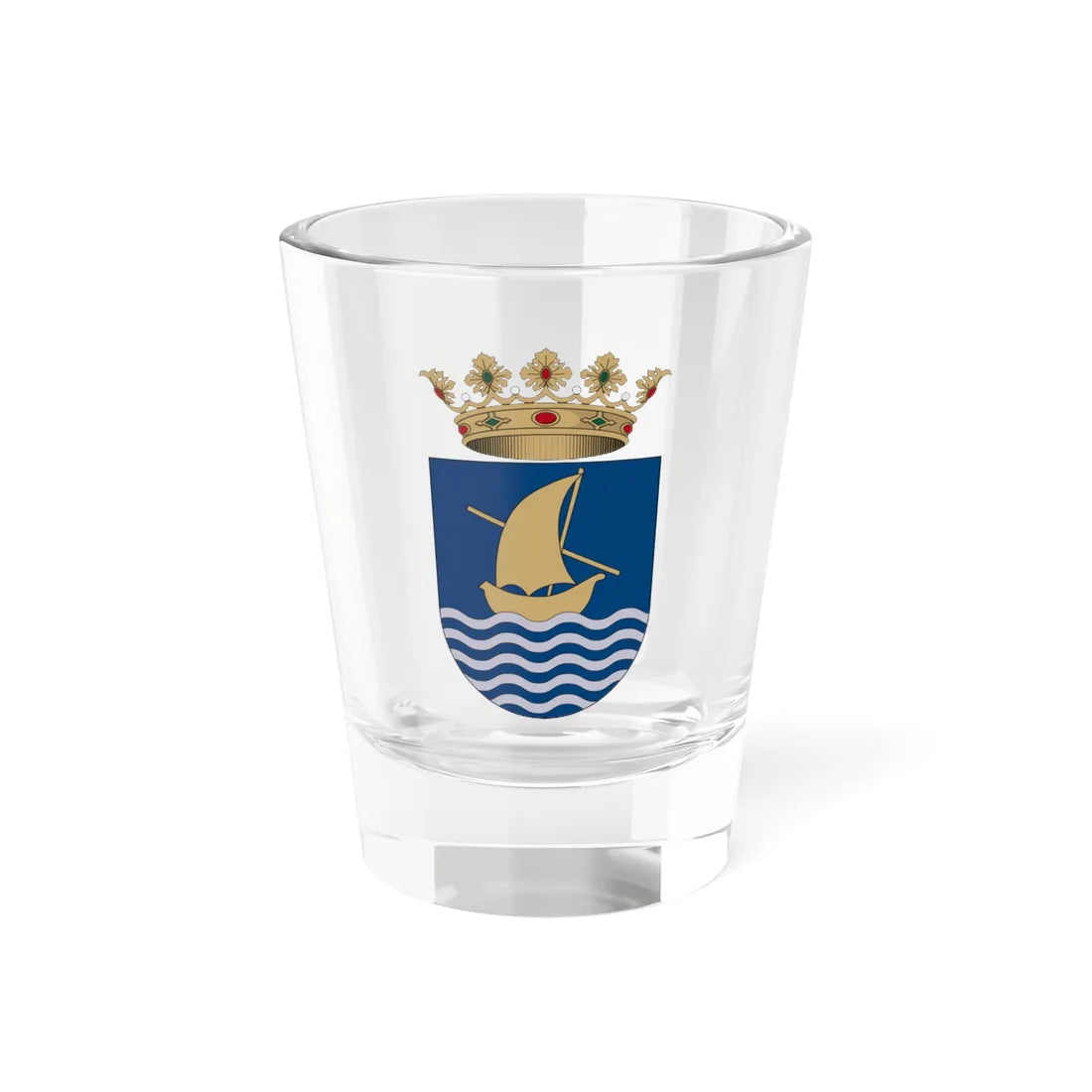 Escut dAlbalat de la Ribera (Spain) (Coat of Arms) Shot Glass 1.5oz 1.5oz - Go Mug Yourself