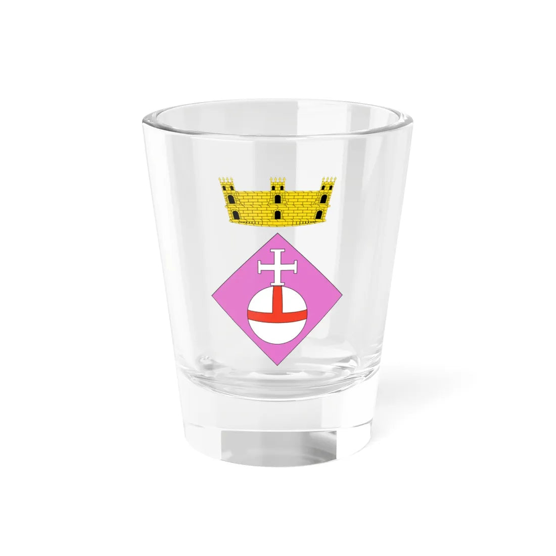 Escut dAlbatàrrec (Spain) (Coat of Arms) Shot Glass 1.5oz 1.5oz - Go Mug Yourself