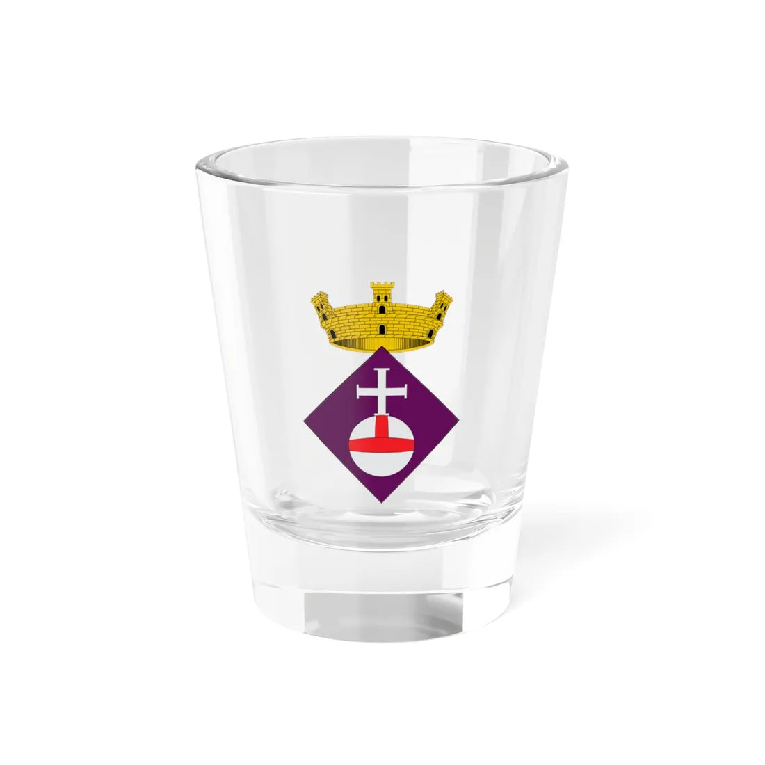 Escut dAlbatàrrec THV-ES (Spain) (Coat of Arms) Shot Glass 1.5oz 1.5oz - Go Mug Yourself