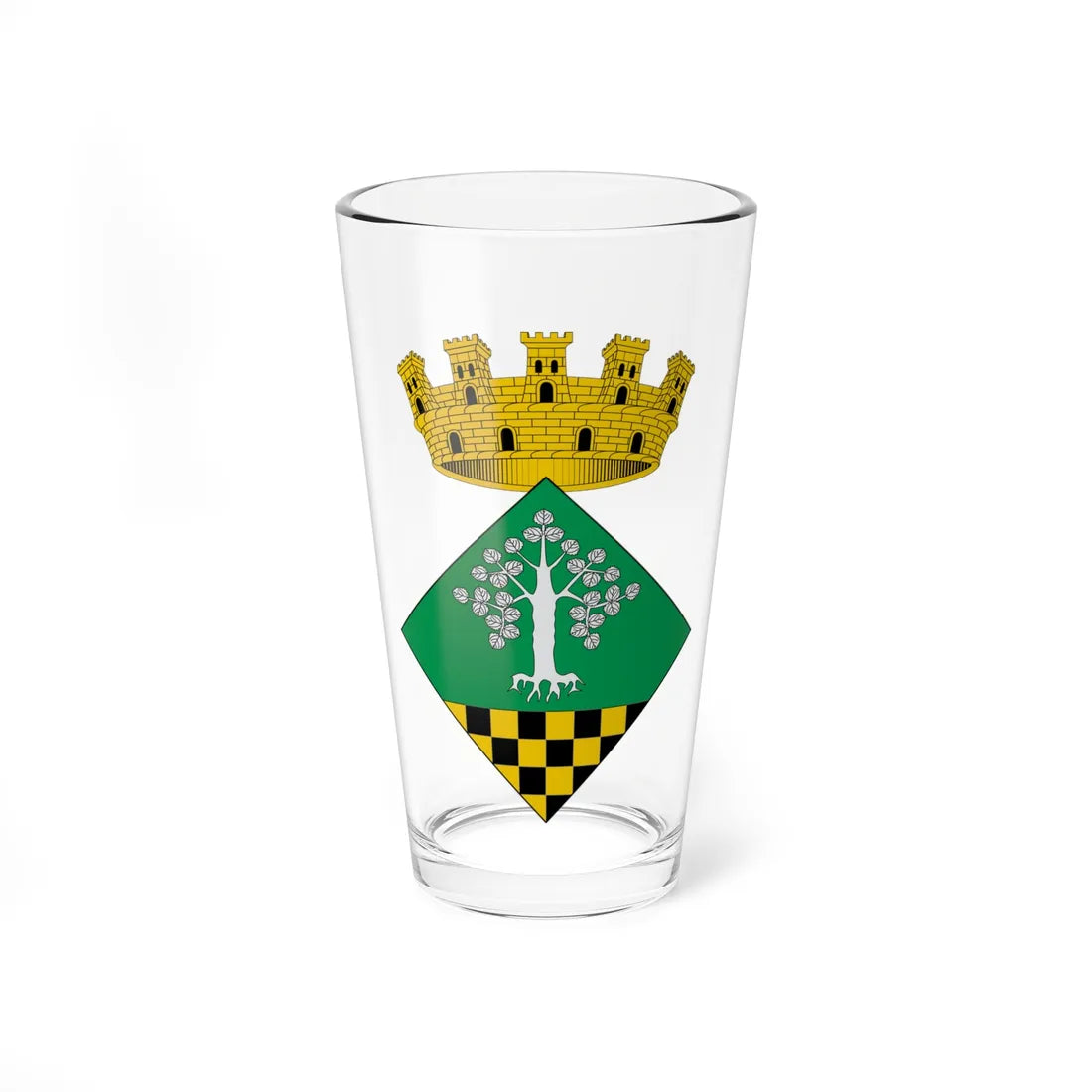 Escut dAlbesa (Spain) (Coat of Arms) Pint Glass 16oz 16oz - Go Mug Yourself