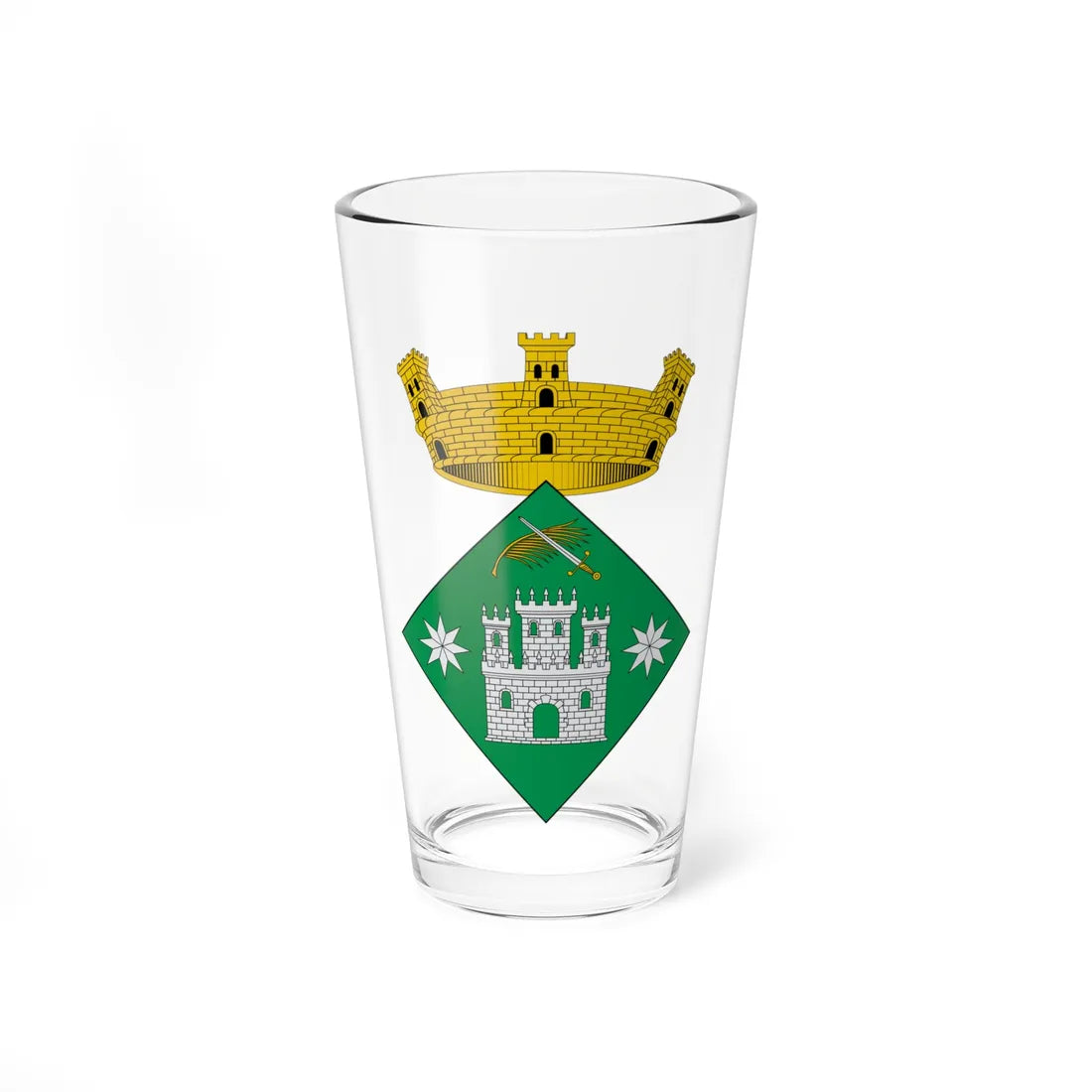 Escut dAlbons (Spain) (Coat of Arms) Pint Glass 16oz 16oz - Go Mug Yourself
