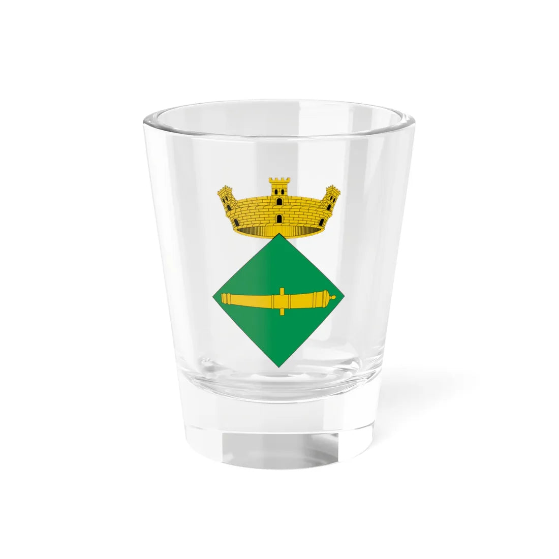Escut dAlcanó (Spain) (Coat of Arms) Shot Glass 1.5oz 1.5oz - Go Mug Yourself
