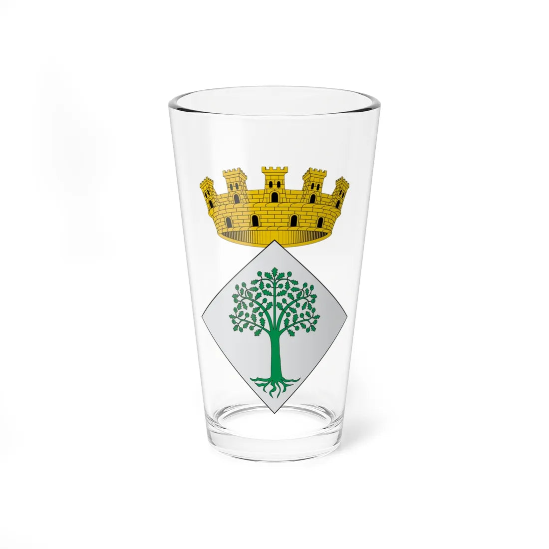 Escut dAlcarràs (Spain) (Coat of Arms) Pint Glass 16oz 16oz - Go Mug Yourself