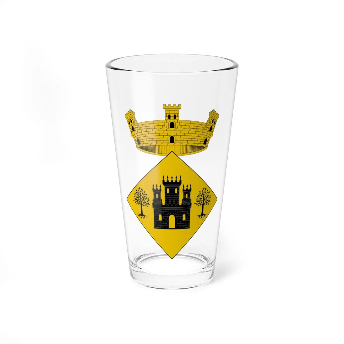 Escut dAlcoletge (Spain) (Coat of Arms) Pint Glass 16oz 16oz - Go Mug Yourself