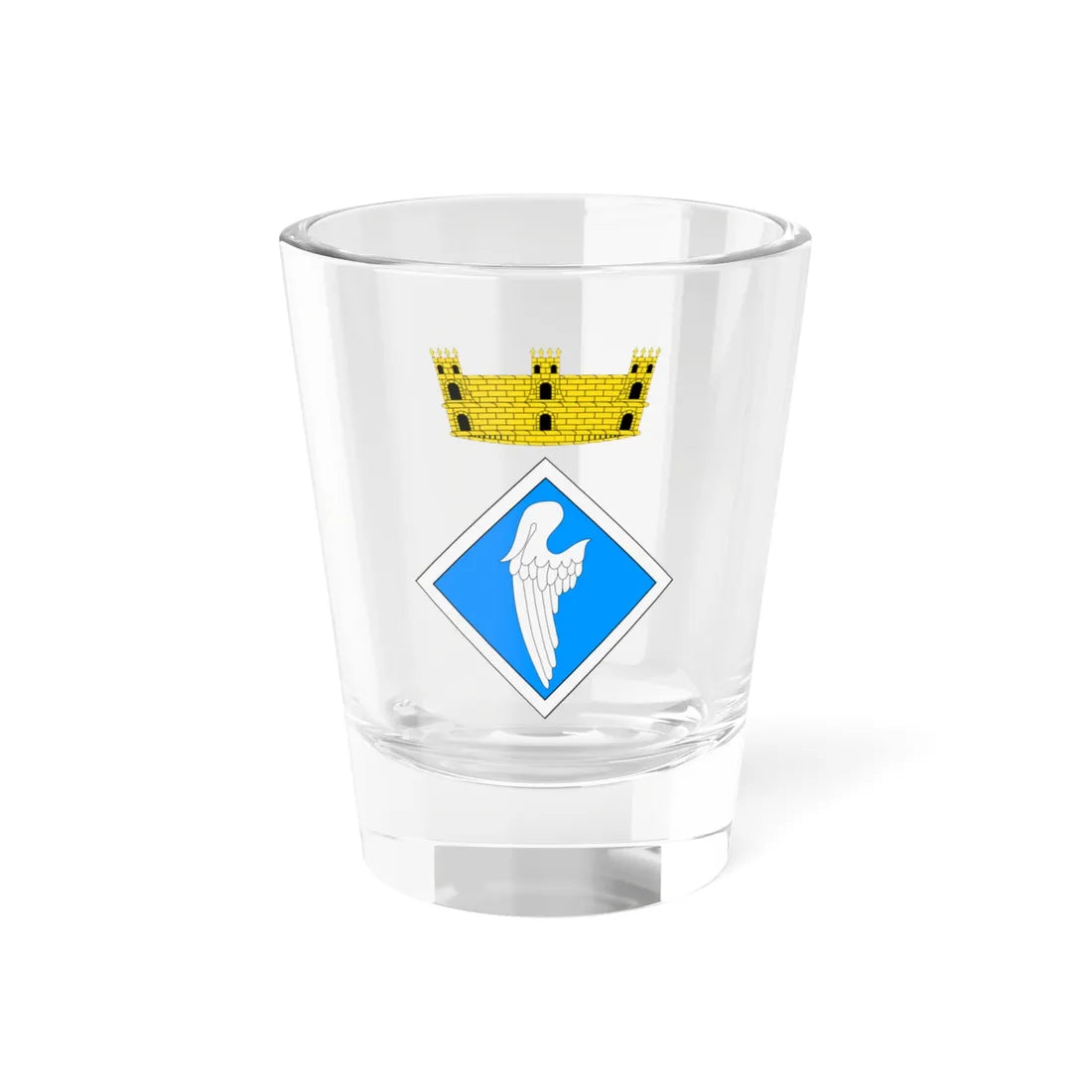 Escut dAlella (Spain) (Coat of Arms) Shot Glass 1.5oz 1.5oz - Go Mug Yourself