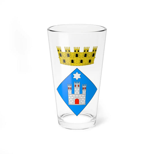Escut dAlforja (Spain) (Coat of Arms) Pint Glass 16oz 16oz - Go Mug Yourself