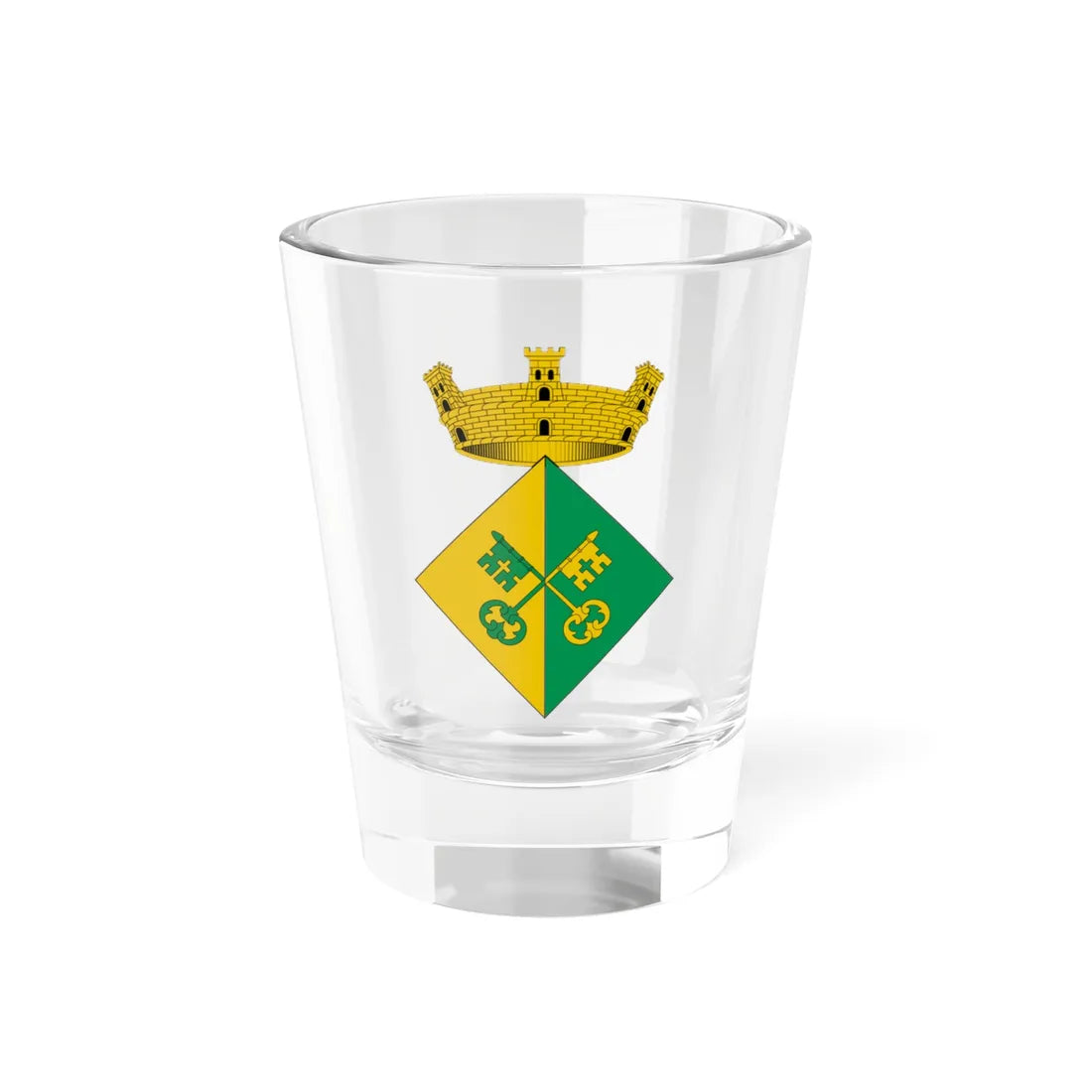 Escut dAlfés THV-ES (Spain) (Coat of Arms) Shot Glass 1.5oz 1.5oz - Go Mug Yourself