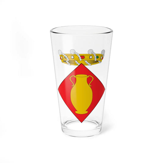 Escut dAlgerri (Spain) (Coat of Arms) Pint Glass 16oz 16oz - Go Mug Yourself