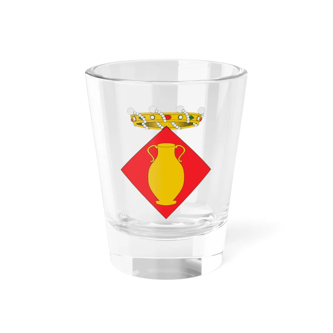 Escut dAlgerri (Spain) (Coat of Arms) Shot Glass 1.5oz 1.5oz - Go Mug Yourself
