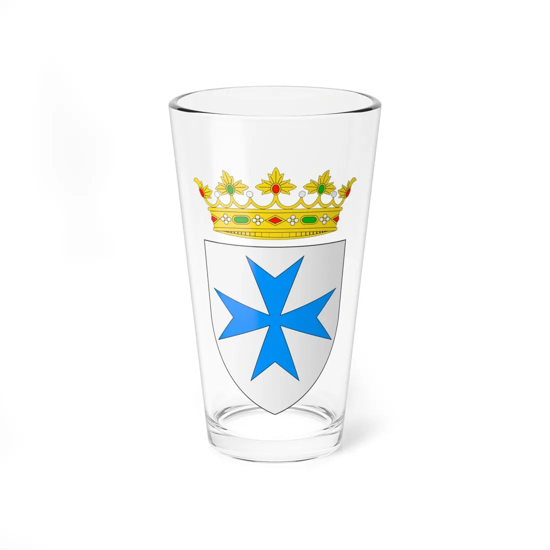 Escut dAlguaire (Spain) (Coat of Arms) Pint Glass 16oz 16oz - Go Mug Yourself