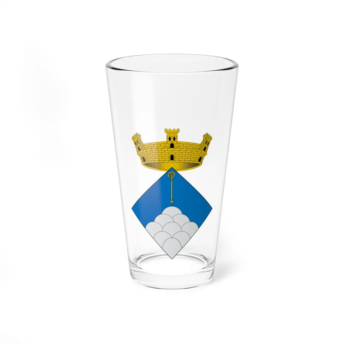Escut dAlpens (Spain) (Coat of Arms) Pint Glass 16oz 16oz - Go Mug Yourself