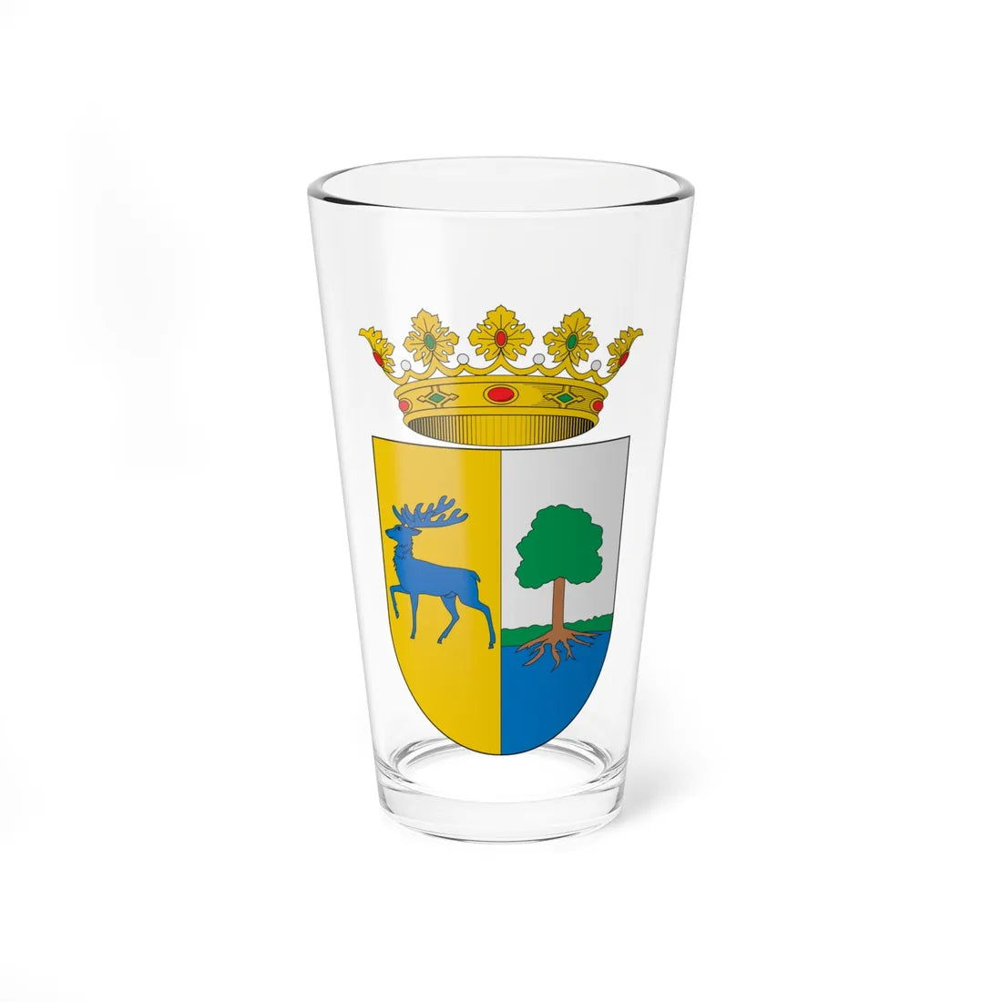 Escut dAnna (Spain) (Coat of Arms) Pint Glass 16oz 16oz - Go Mug Yourself