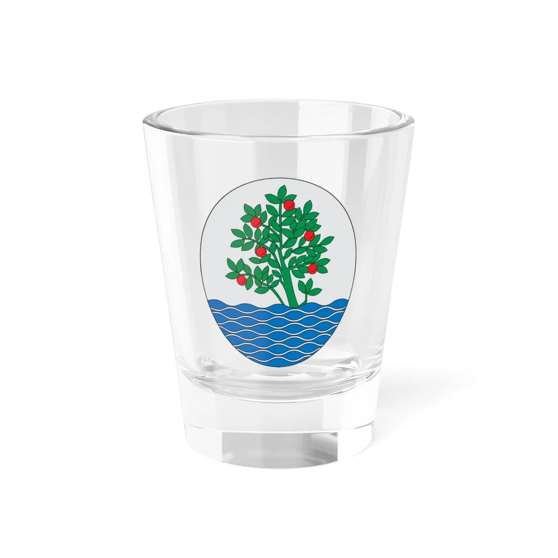 Escut dArenys de Mar (Spain) (Coat of Arms) Shot Glass 1.5oz 1.5oz - Go Mug Yourself