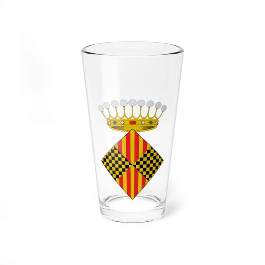Escut de Balaguer (Spain) (Coat of Arms) Pint Glass 16oz 16oz - Go Mug Yourself