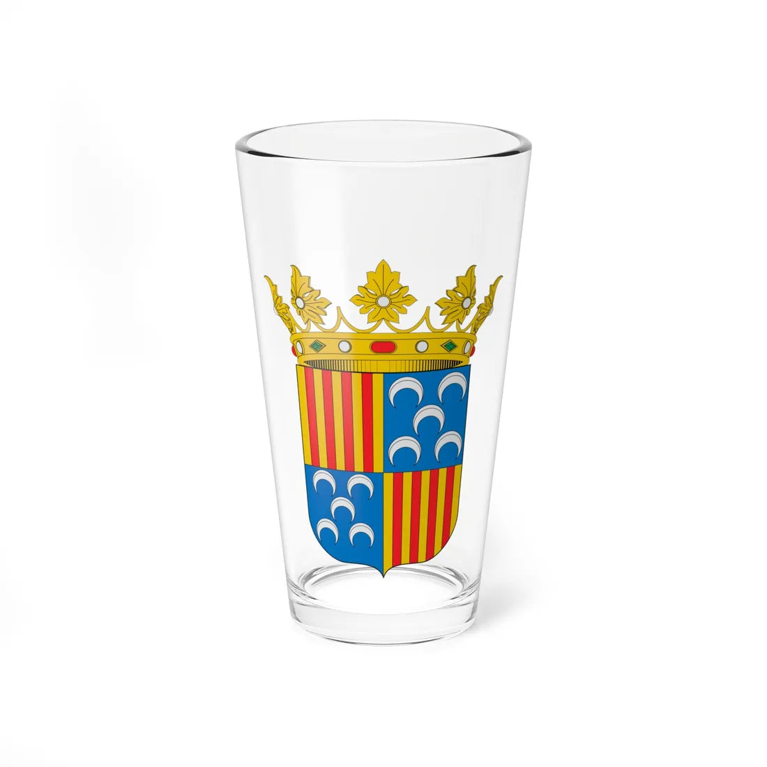 Escut de Berga (Spain) (Coat of Arms) Pint Glass 16oz 16oz - Go Mug Yourself