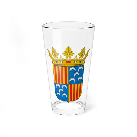 Escut de Berga (Spain) (Coat of Arms) Pint Glass 16oz 16oz - Go Mug Yourself